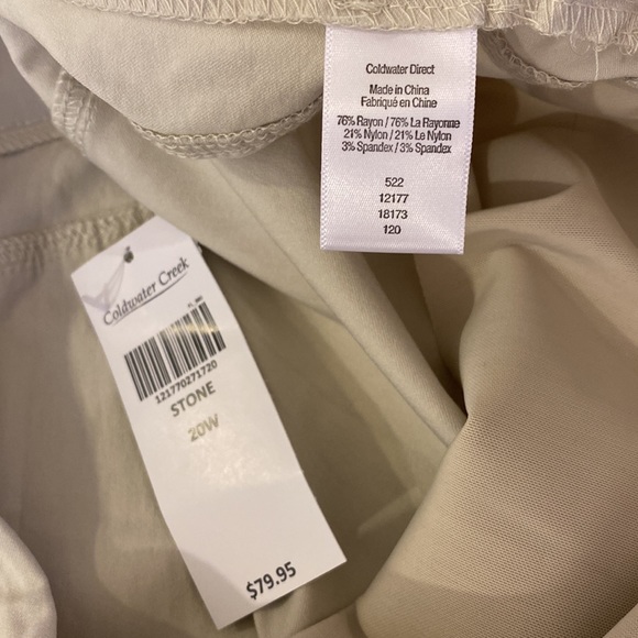 Coldwater Creek ShapeMe Pants NWT size 20W - Picture 11 of 12